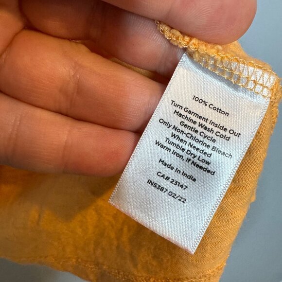 TALBOTS eyelet sleeve ballet neck tee size M - Picture 6 of 6